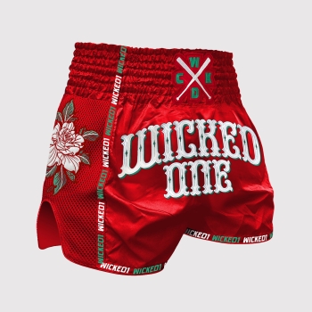 Short de Boxe Thaï Wicked BANDIDO ROUGE