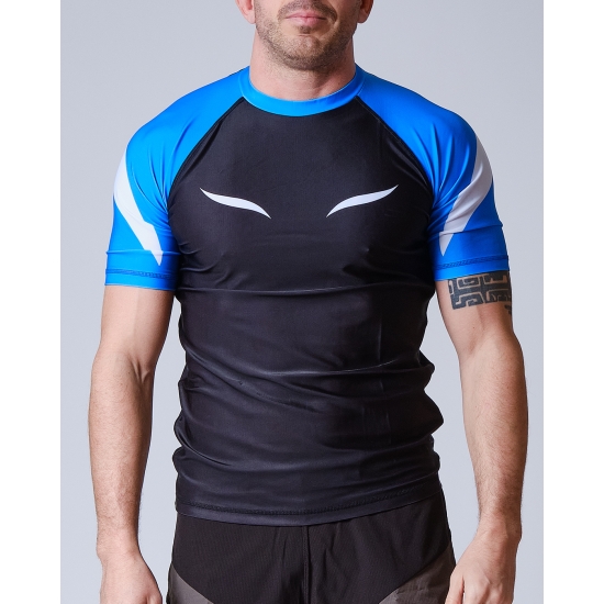 Rashguard ELION JJB SQUALE - Bleu - Manches Courtes