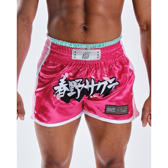 Short de Boxe Thaï NARUTO X ELION SAKURA Rose