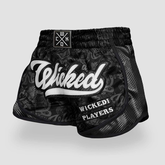 Short de Boxe Thaï Wicked One SQUAD PLAYER NOIR