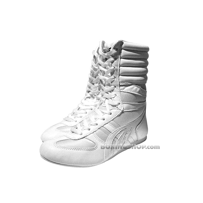 Chaussure CHAMPBOXING Montante Blanche - Boxe Anglaise - boxing