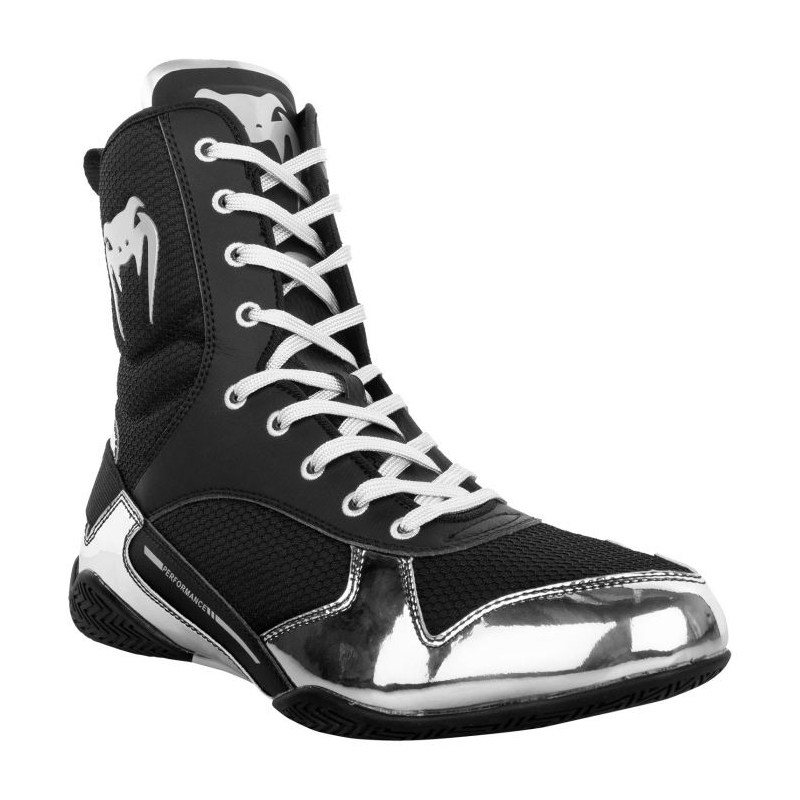 Chaussures de boxe Venum Elite - Noir/Blanc - Adisport